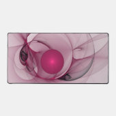 Swingende Fractal, Moderne Abstracte Besroze Kunst Bureaumat (Voorkant)