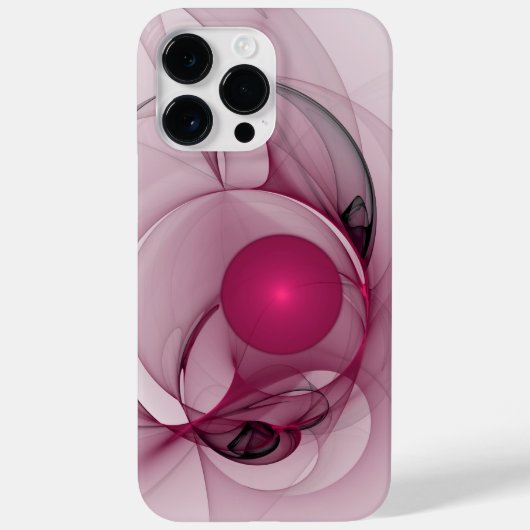 Swingende Fractal, Moderne Abstracte Besroze Kunst Case-Mate iPhone Case (Achterkant)