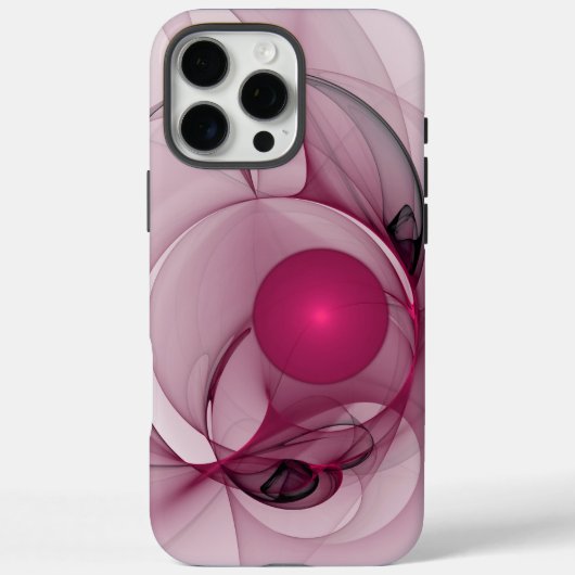 Swingende Fractal, Moderne Abstracte Besroze Kunst Case-Mate iPhone Case (Achterkant)