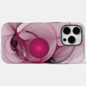 Swingende Fractal, Moderne Abstracte Besroze Kunst Case-Mate iPhone Case (Achterkant (horizontaal))