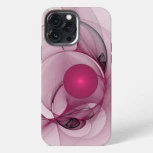 Swingende Fractal, Moderne Abstracte Besroze Kunst iPhone 13 Pro Max Hoesje