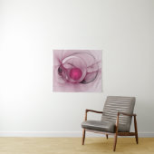 Swingende Fractal, Moderne Abstracte Besroze Kunst Wandkleed (In Situ (horizontaal))