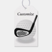 Swingende golfer Thunder_Thunder_Cove Cadeaulabel (Achterkant)