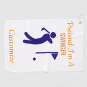 Swingende golfer Thunder_Thunder_Cove Golfhanddoek (Horizontaal)