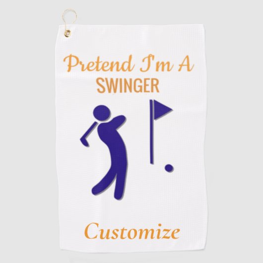 Swingende golfer Thunder_Thunder_Cove Golfhanddoek (Voorkant)