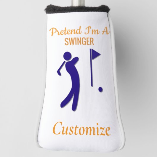 Swingende golfer Thunder_Thunder_Cove Golfheadcover (Draai 90)