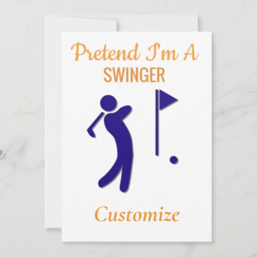 Swingende golfer Thunder_Thunder_Cove Kaart (Voorkant)