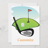 Swingende golfer Thunder_Thunder_Cove Kaart (Achterkant)