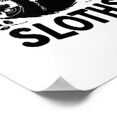 Swingende luiaards hangen daar in de Sticker Poster (Hoek)