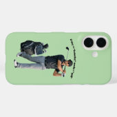 Swingende software-ingenieur die golf speelt URM Case-Mate iPhone Case (Achterkant (horizontaal))