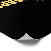 Swinger Ananas Upside Down Phrase voor Mannen Vrou Poster (Hoek)