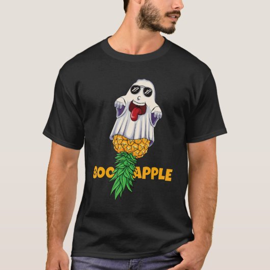 Swinger Halloween BooApple Boo Pineapple Ghost Men T-shirt (Voorkant)
