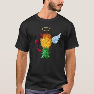Swinger ondersteboven ananas half dun t-shirt