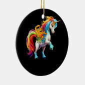 Swinger Ondersteboven Ananas Magische Eenhoorn Reg Keramisch Ornament (Rechts)