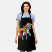 Swinger Ondersteboven Ananas Magische Eenhoorn Reg Schort (Gedragen)