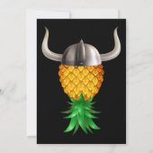 Swinger ondersteboven ananas Viking King Pet Kaart (Achterkant)