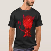 Swinger Ondersteboven Bad Ananas Duivel Hoorn T-Sh T-shirt (Voorkant)