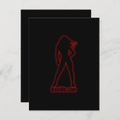 Swinger Party Invitation Card Uitnodiging Briefkaart (Voorkant / Achterkant)