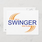Swinger Post Card Briefkaart (Voorkant / Achterkant)