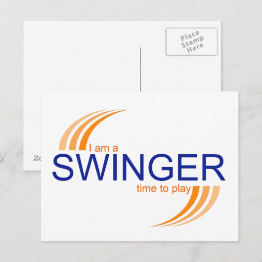 Swinger Post Card Briefkaart (Voorkant / Achterkant)