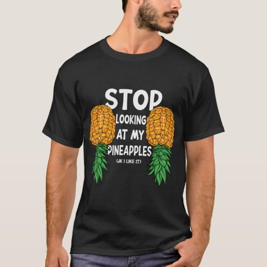 Swinger Stop met kijken naar mijn ondersteboven do T-shirt (Voorkant)