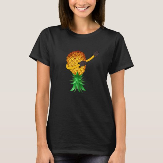 Swinger Upside Down Dabbing Pineapple for Women Me T-shirt (Voorkant)