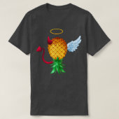 Swinger Upside Down Pineapple Half Devil Half Ange T-shirt (Design voorkant)
