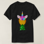 Swinger Upside Down Pineapple Magical Unicorn Rain T-shirt (Design voorkant)