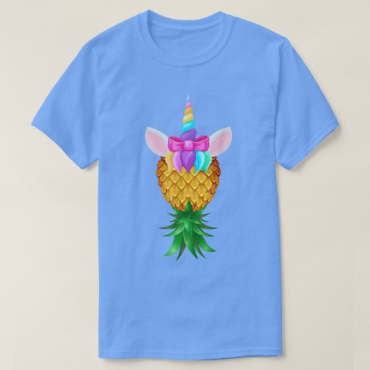 Swinger Upside Down Pineapple Magical Unicorn Rain T-shirt (Design voorkant)