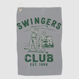 Swingers Club Grappig Sarcasme Golfen Golfer Golfhanddoek