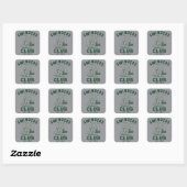 Swingers Club Grappig Sarcasme Golfen Golfer Vierkante Sticker (Vel)