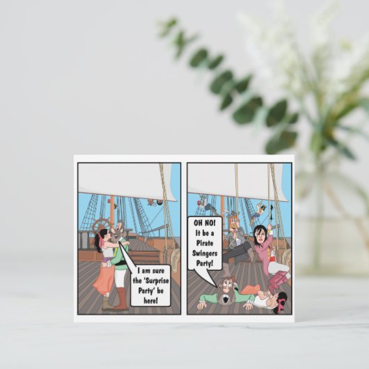 SWINGERS JOKE BRIEFKAART (Staand voorkant)