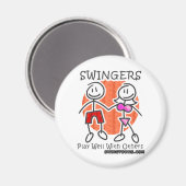 Swingers Spelen Goed Samen Magneet (Voorkant / Achterkant)