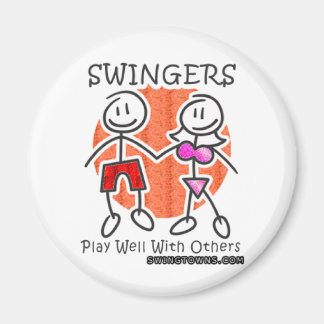 Swingers Spelen Goed Samen Magneet