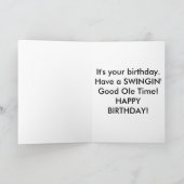 Swingin' Old Time Fun, HAPPY BIRTHDAY! Kaart (Binnen)
