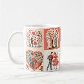 Swingin' Sixties Valentijnsdag Patchwork Koffiemok (Links)