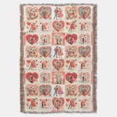 Swingin' Sixties Valentine Patchwork Deken (Voorkant Verticaal)