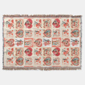 Swingin' Sixties Valentine Patchwork Deken (Voorkant)
