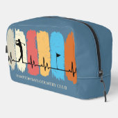 Swingin' Style: Retro Golf Custom Dopp Kit Toilettasje (Rechterhoek)
