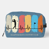 Swingin' Style: Retro Golf Custom Dopp Kit Toilettasje (Achterkant)