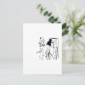 Swinging Cats Jazz Muziek Grappig Kat Cartoon Briefkaart (Staand voorkant)