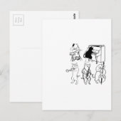 Swinging Cats Jazz Muziek Grappig Kat Cartoon Briefkaart (Voorkant / Achterkant)