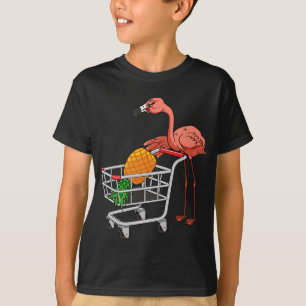 Swinging Flamingo Pushing Winkelwagen met Pinea T-shirt