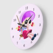 Swinging Girl Clock Grote Klok (Hoek)