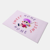 Swinging Girl Doormat Deurmat (Schuin)
