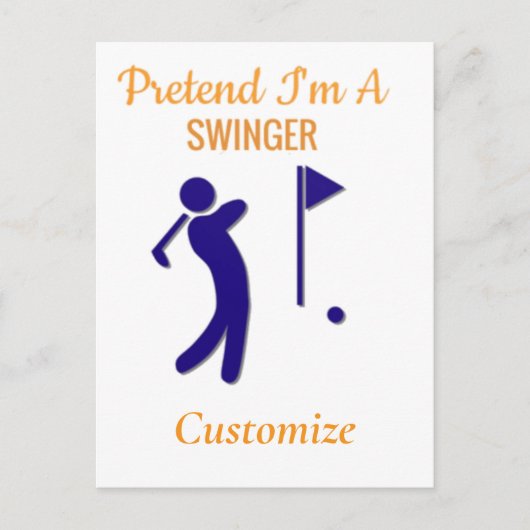 Swinging Golfer Thunder_Thunder_Cove Briefkaart (Voorkant)