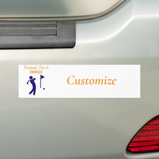 Swinging Golfer Thunder_Thunder_Cove Bumpersticker (Op auto)