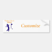 Swinging Golfer Thunder_Thunder_Cove Bumpersticker (Voorkant)