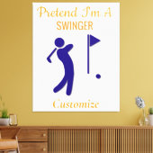 Swinging Golfer Thunder_Thunder_Cove Canvas Afdruk (Insitu (Woonkamer))