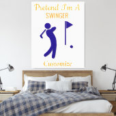 Swinging Golfer Thunder_Thunder_Cove Canvas Afdruk (Insitu (Slaapkamer))